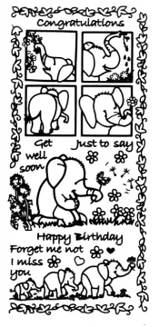 Happy Pachyderms Dazzles™ Stickers